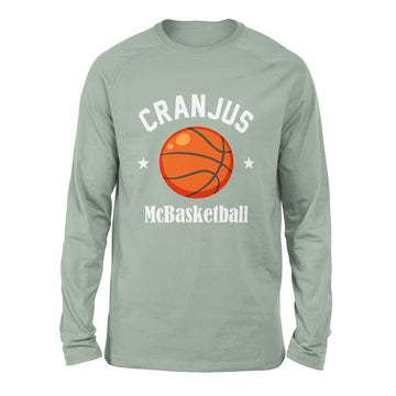 Cranjus Mcbasketball Men/Unisex Drop Shoulder Sweatshirt in Dusty Blue color